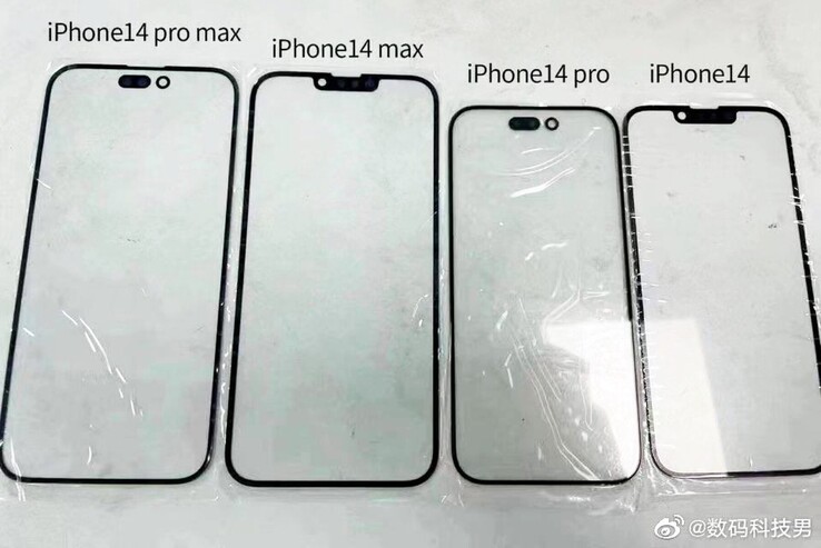 苹果iPhone 14型号前面板模型曝光 每个型号有差异