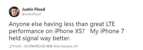 iPhone XS 再陷「信号门」:许多用户开端诉苦信号问题