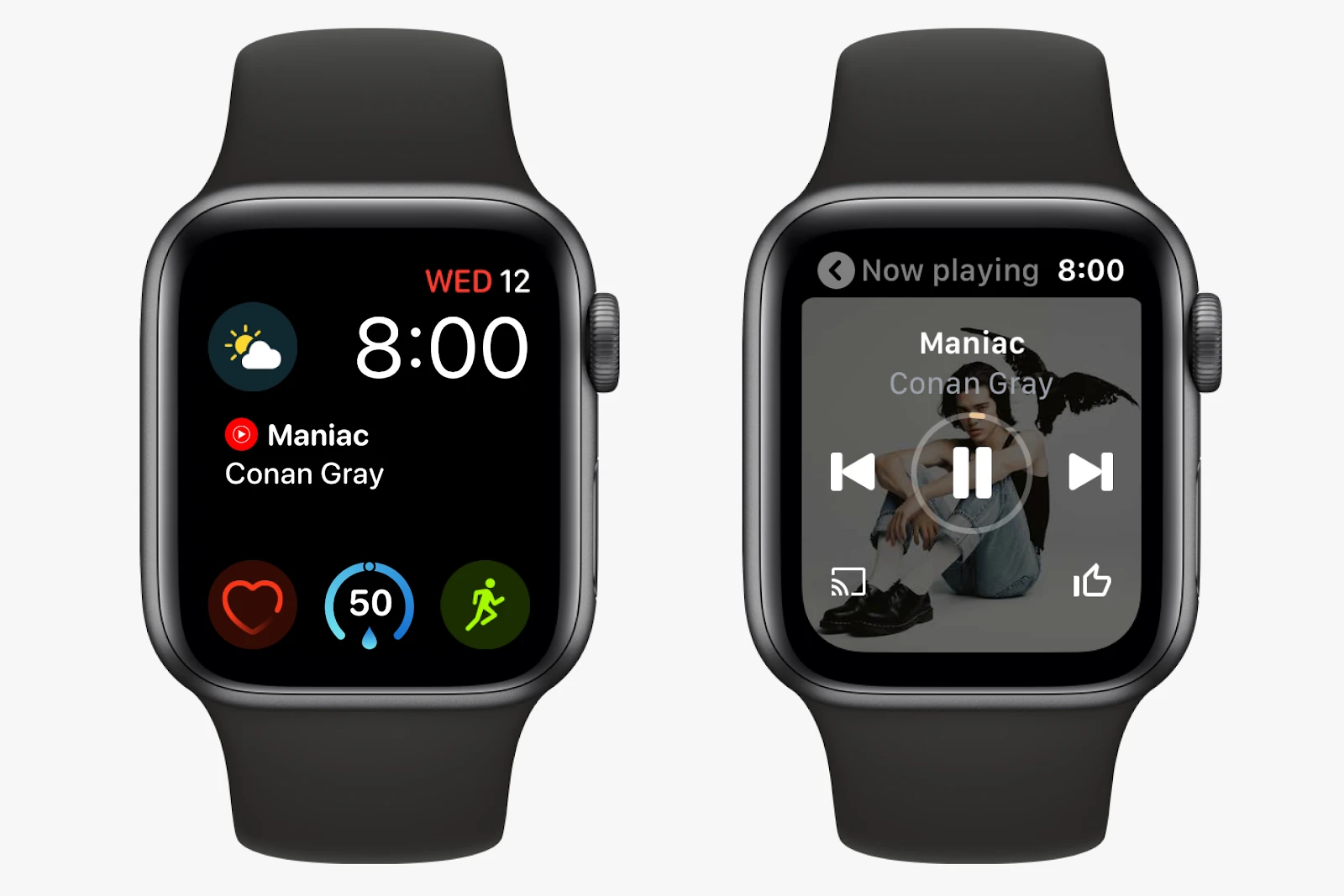 YouTube音乐应用现在可以在Apple Watch上使用了